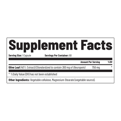 High-Potency Olive Leaf Extract Oleuropein by Snap Supplements