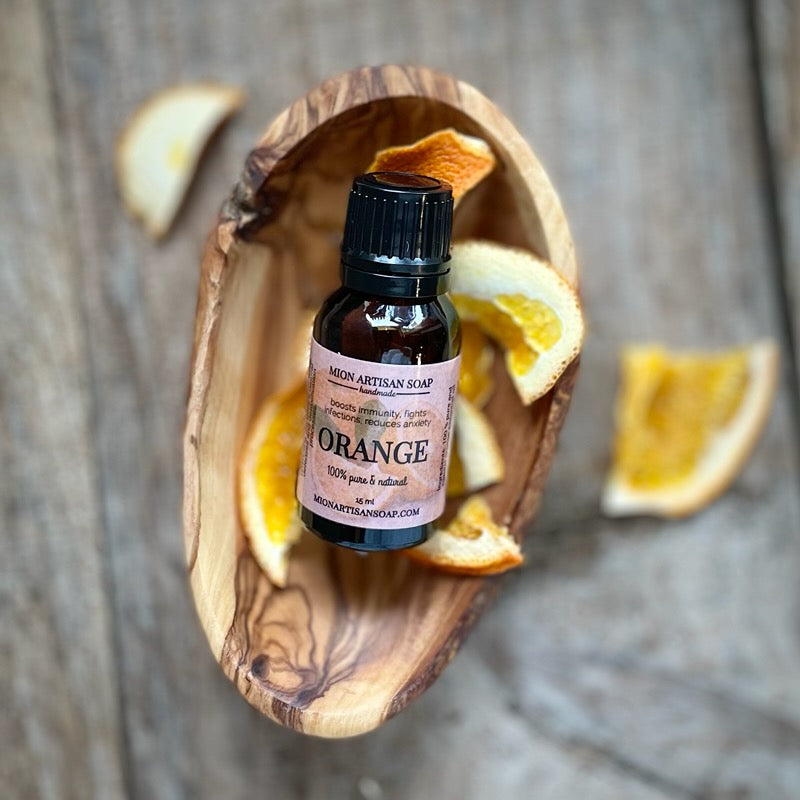 Orange Essential Oil | Uplifting, Energizing by MION Artisan Soap Co.