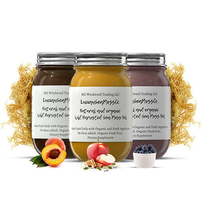 Organic Fruit Infused Country Fields Sea Moss Gel Bundle by Seamoss Global