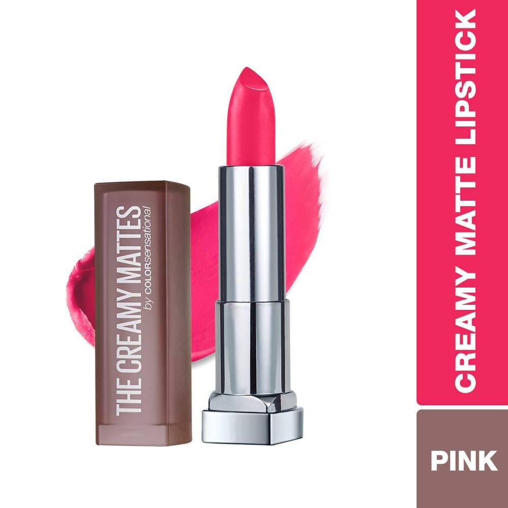 Maybelline New York Color Sensational Creamy Matte Lipstick / 630 Flaming Fuchsia by Dista