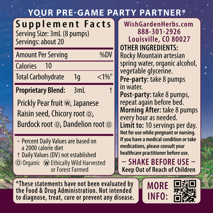 Party Prep, For a Better Morning After by WishGarden Herbs