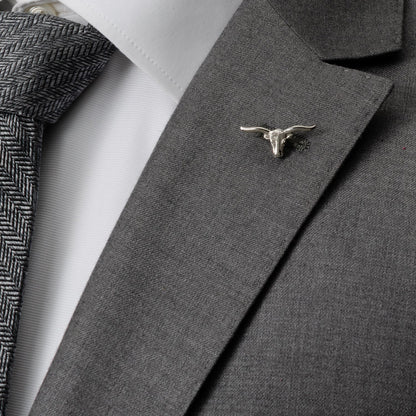 Longhorn Steer Lapel Pin by Cufflinks.com