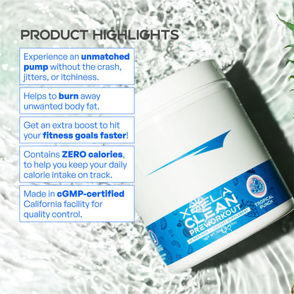 CLEAN PRE WORKOUT by Xeela® Fitness