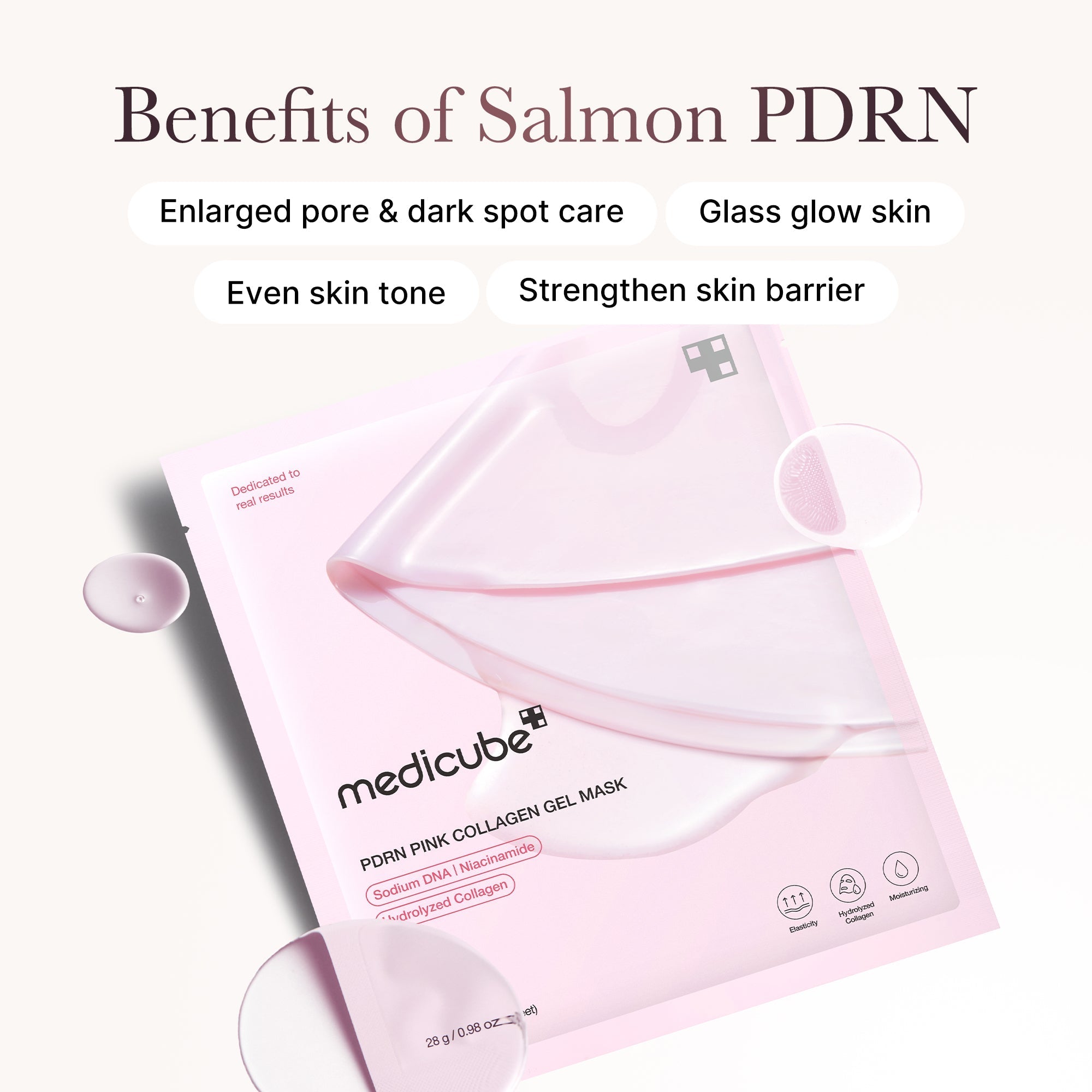 Salmon PDRN Pink Collagen Jelly Gel Mask by Korean Skin Care