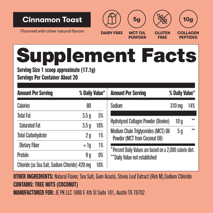 Grass-Fed Collagen Peptides &amp; MCT Brain Boost by Perfect Keto