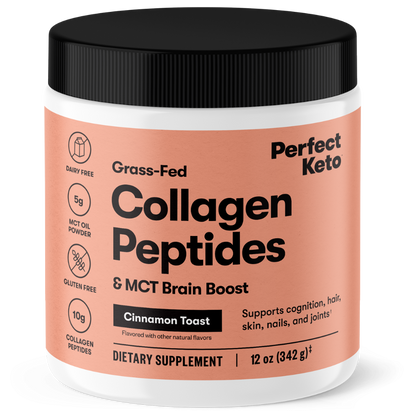 Grass-Fed Collagen Peptides &amp; MCT Brain Boost by Perfect Keto