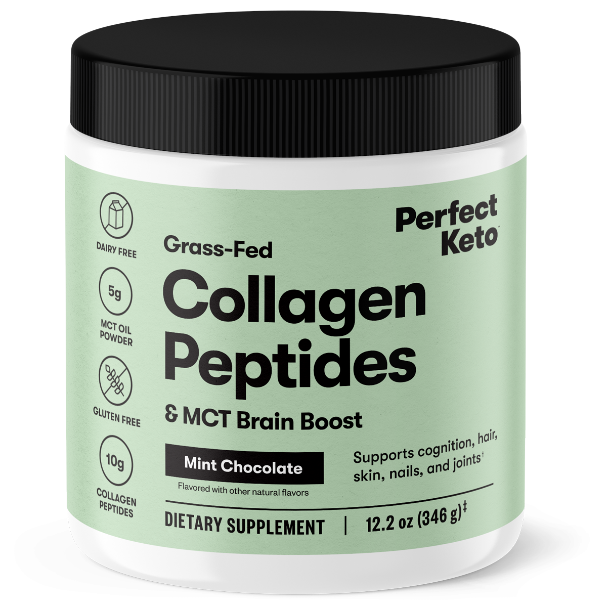 Grass-Fed Collagen Peptides &amp; MCT Brain Boost by Perfect Keto
