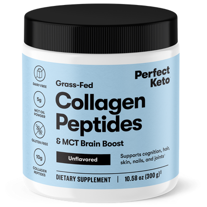 Grass-Fed Collagen Peptides &amp; MCT Brain Boost by Perfect Keto