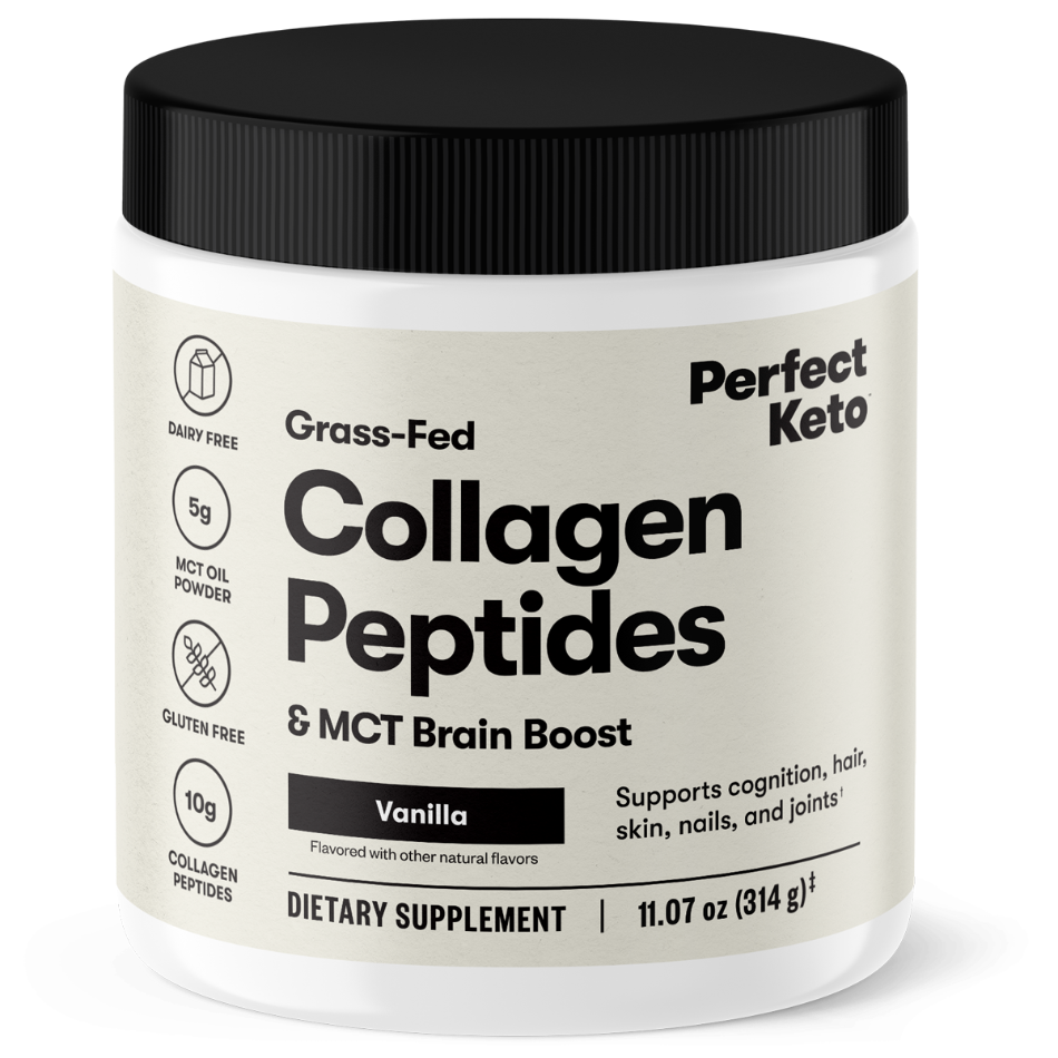 Grass-Fed Collagen Peptides &amp; MCT Brain Boost by Perfect Keto