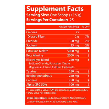 Georgia Peach Rings Pre-Workout Energy Powder + Focus Boost &amp; Hydration | Sugar Free by Virtrue