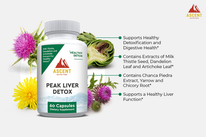Peak Liver Detox, 60 Capsules, 512 mg by Ascent Nutrition
