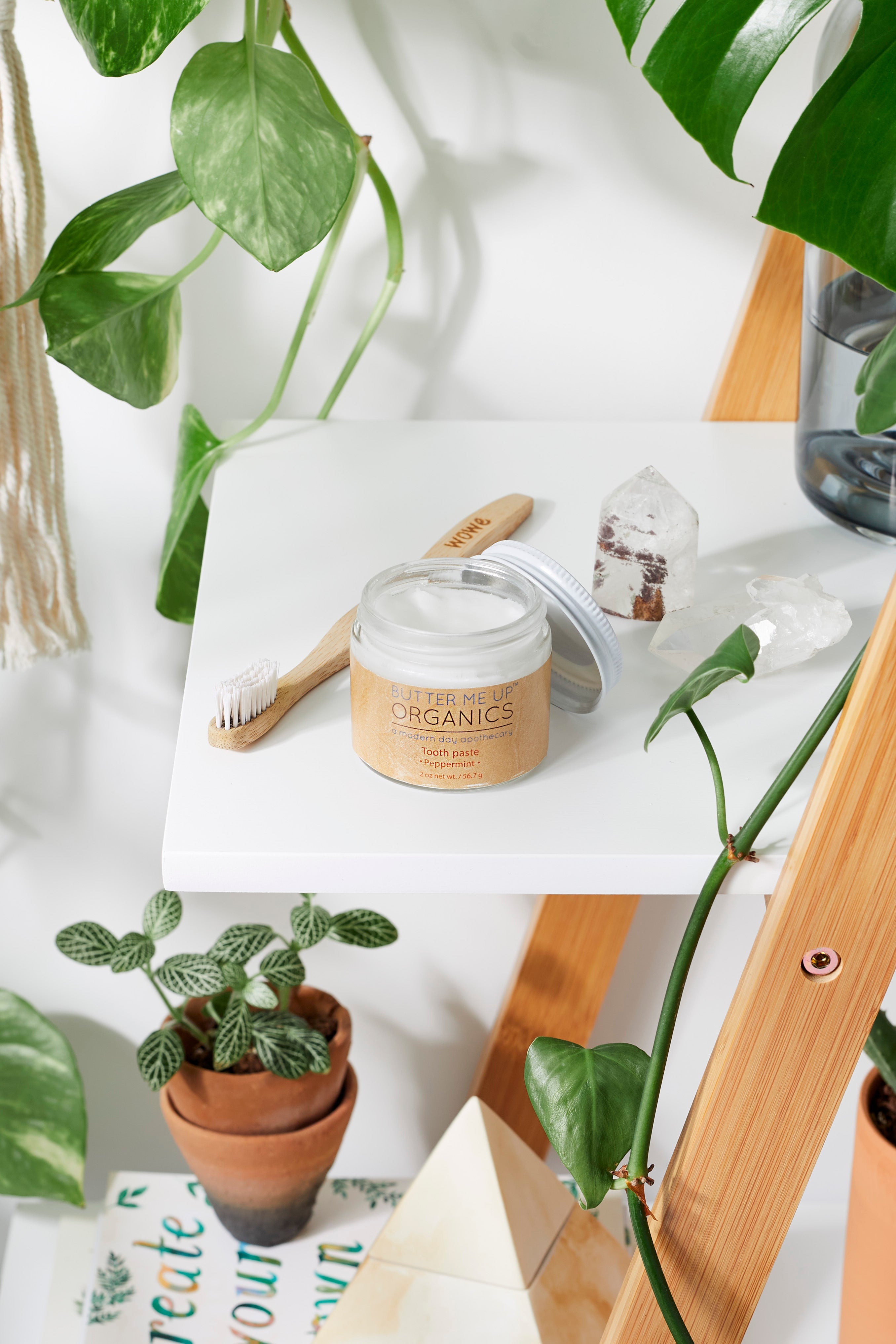 All Natural Organic Whitening Toothpaste / Remineralizing Toothpaste by Butter Me Up Organics