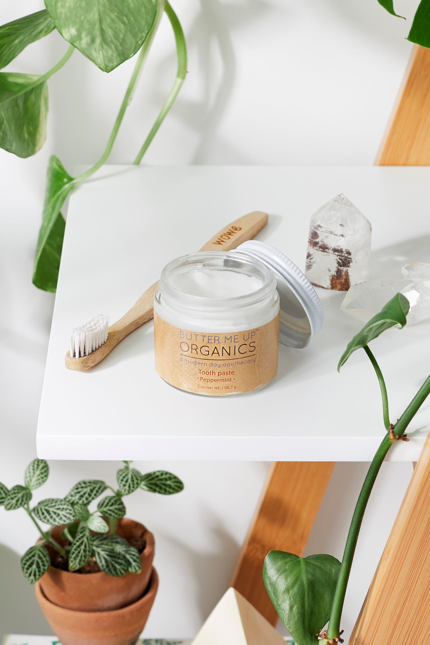 All Natural Organic Whitening Toothpaste / Remineralizing Toothpaste by Butter Me Up Organics