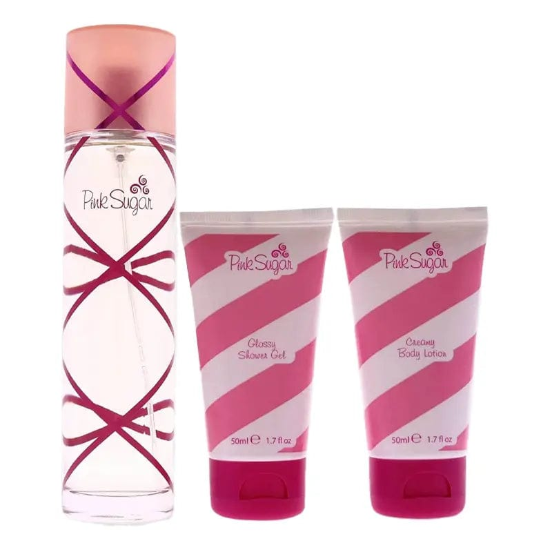 Pink Sugar Candy By Aquolina For Women 3Pcs Set EDT Spray by perfumesandrea