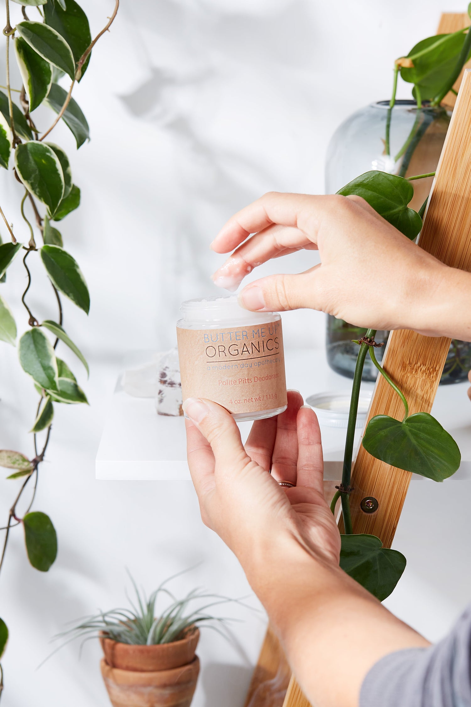 Handmade Organic Deodorant Polite Pitts by Butter Me Up Organics