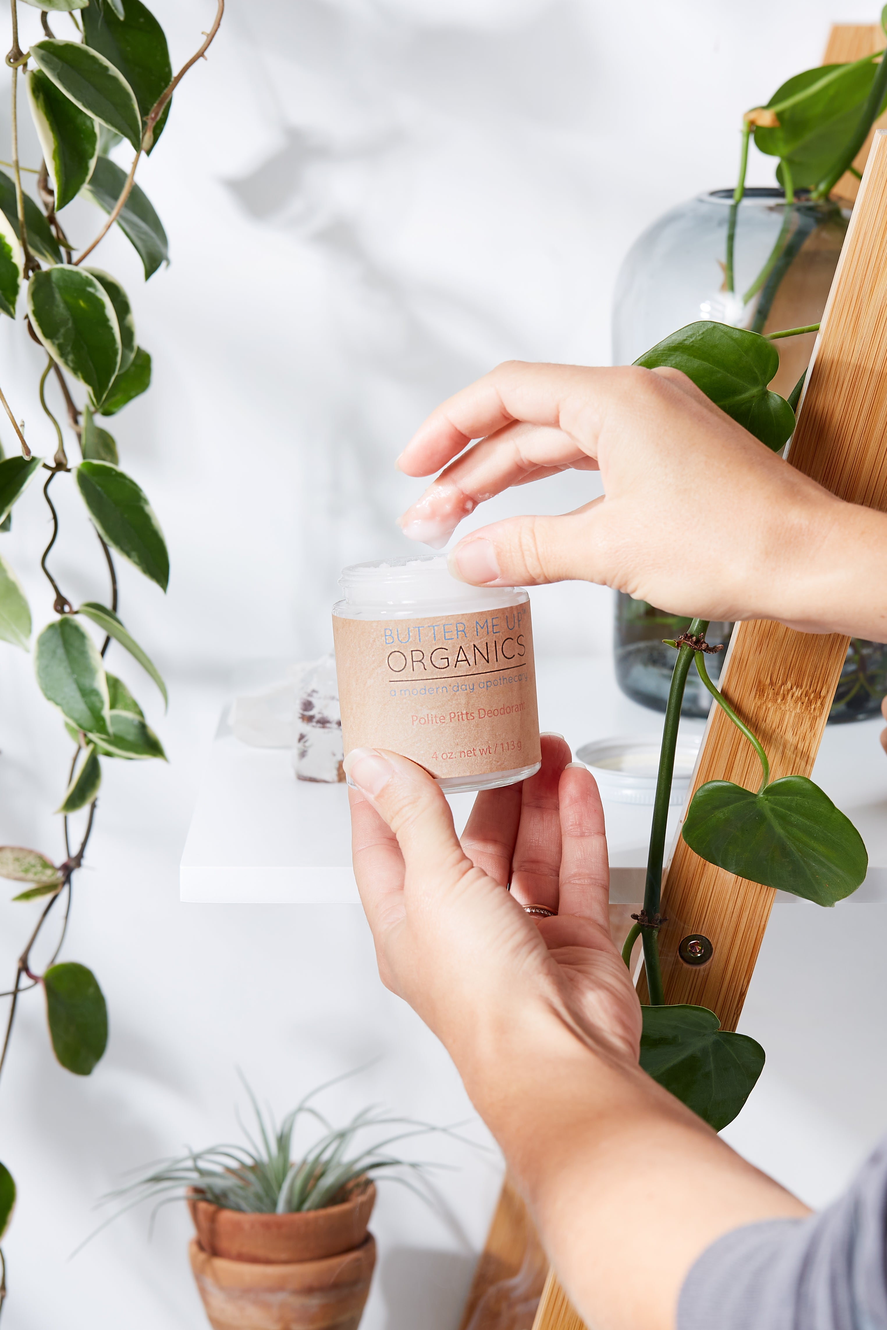 Handmade Organic Deodorant Polite Pitts by Butter Me Up Organics
