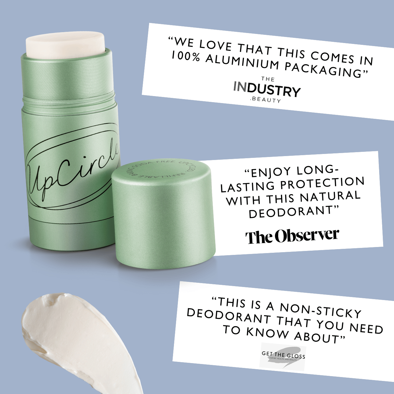 Refillable Deodorant with Macadamia + Bergamot by UpCircle