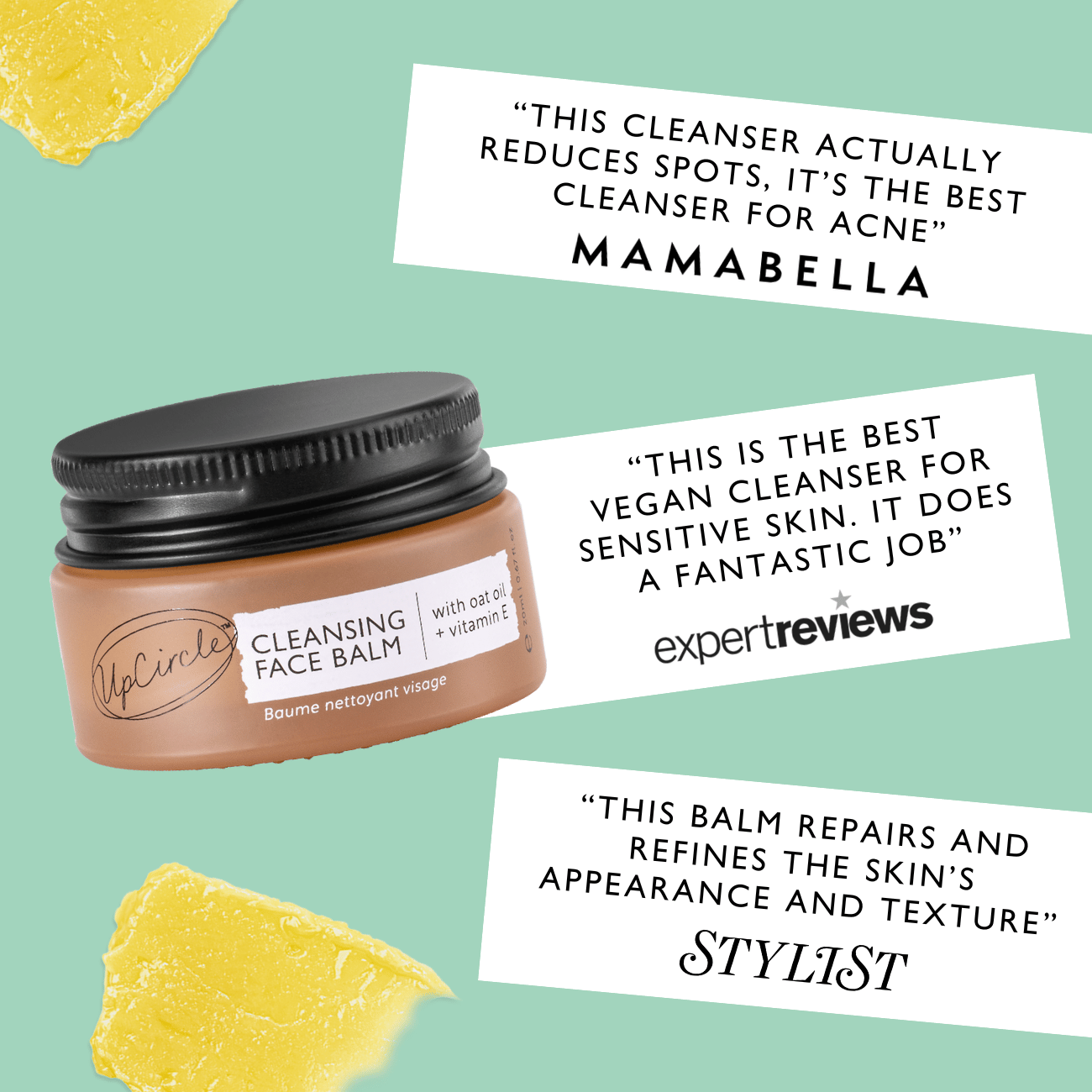 Cleansing Face Balm with Oat Oil + Vitamin E - Travel Size by UpCircle