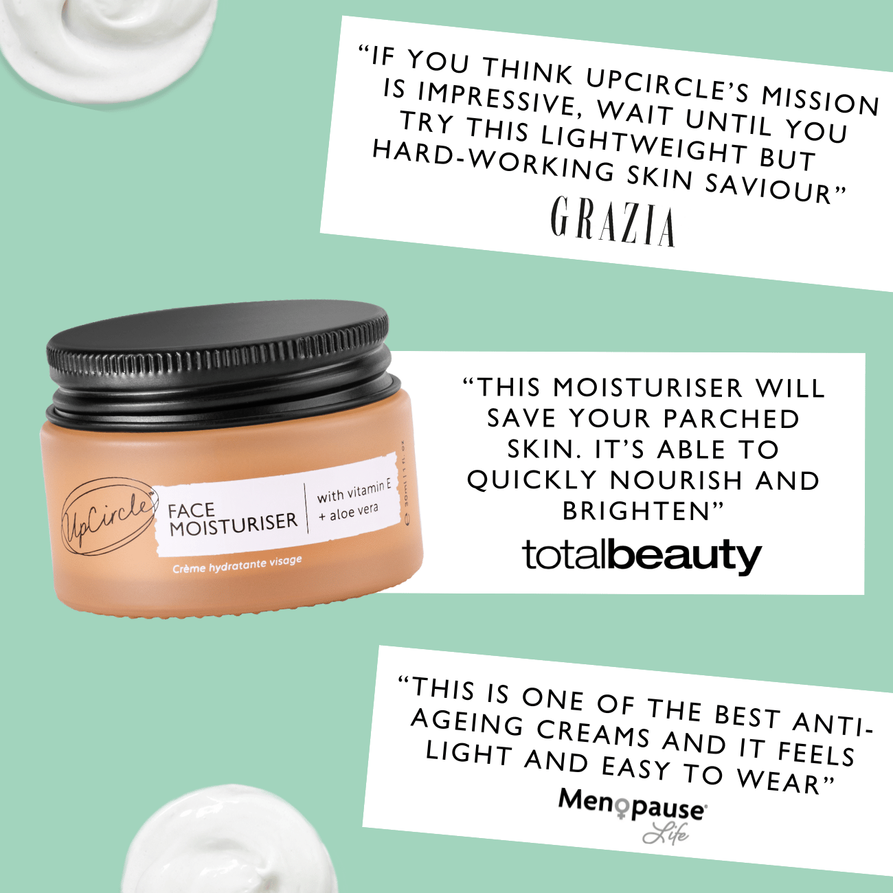 Face Moisturizer with Vitamin E - Travel Size by UpCircle