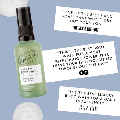 Natural Hand + Body Wash with Lemongrass - Travel Size by UpCircle