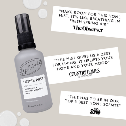 Home Mist with Lemongrass + Grapefruit by UpCircle
