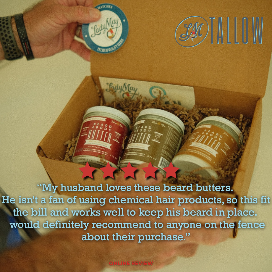 Tallow Man Tobacco Vanilla Beard + Body Butter | Men&
