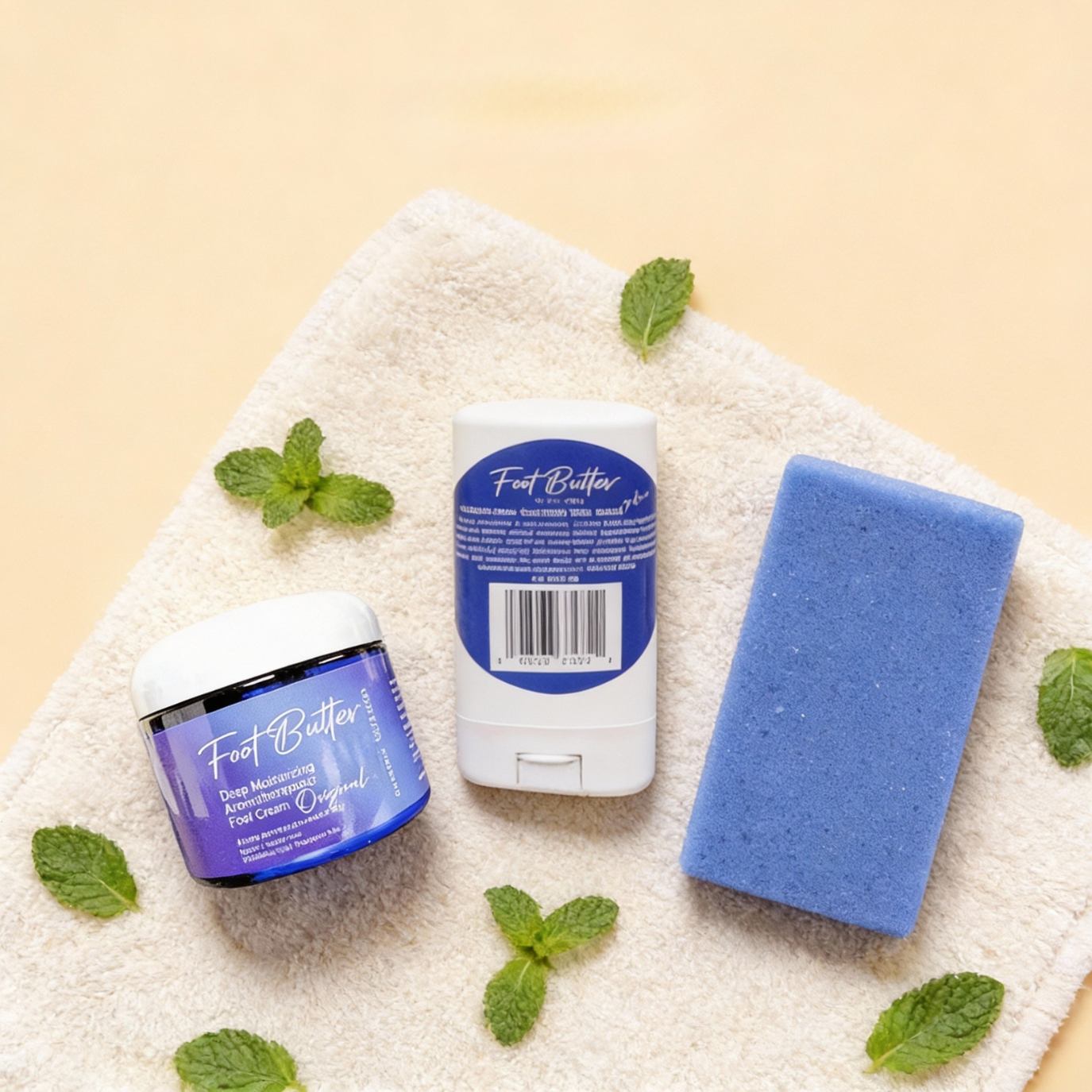 Foot Butter Travel Set – Mini Moisturizers &amp; Pumice Scrub by Foot Butter by Dr Ron