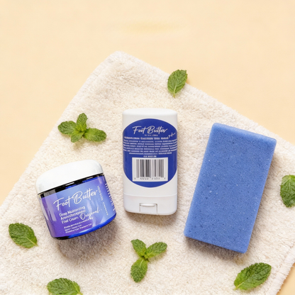 Foot Butter Travel Set – Mini Moisturizers &amp; Pumice Scrub by Foot Butter by Dr Ron
