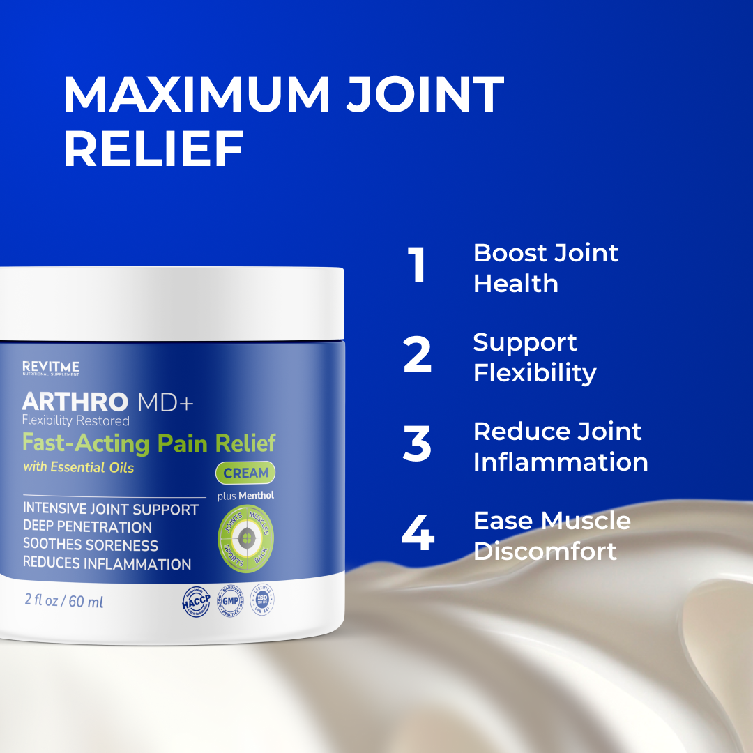 ARTHRO MD+ Fast-Acting Pain Relief Cream by RevitMe by RevitMe - Supplements Store