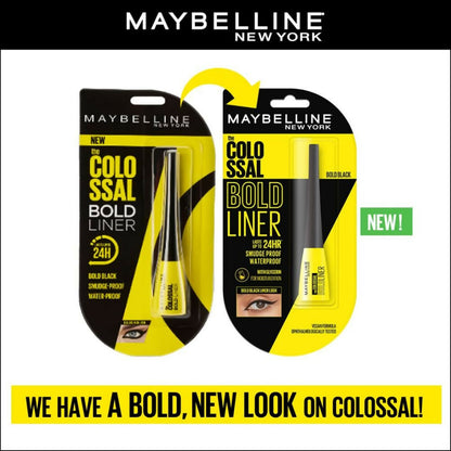 Maybelline New York Colossal Bold Pencil Eyeliner - Black Matte Finish by Dista