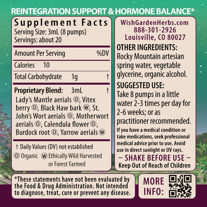 ReBalance, After Birth Hormonal by WishGarden Herbs