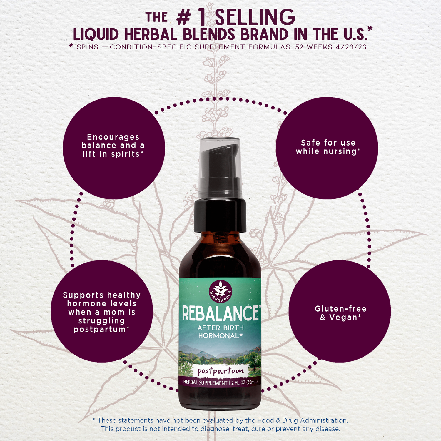 ReBalance, After Birth Hormonal by WishGarden Herbs