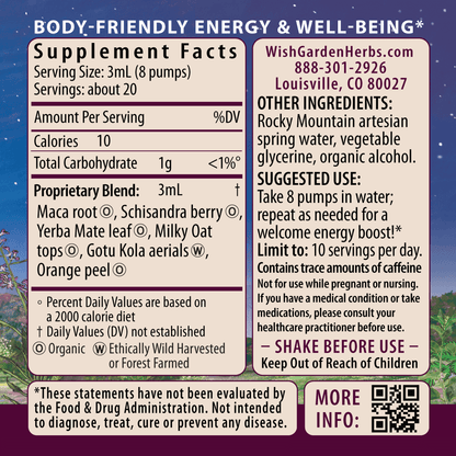 Rise &amp; Energize, Daily Energy Boost by WishGarden Herbs