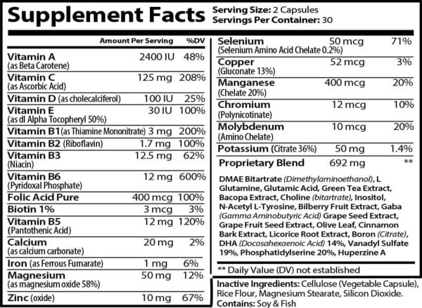 Intellect | Focus, Memory &amp; Reaction Nootropic Capsules by Virtrue