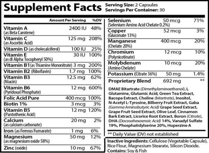 Intellect | Focus, Memory &amp; Reaction Nootropic Capsules by Virtrue