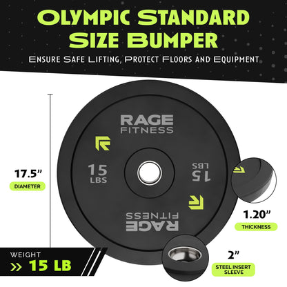 Bumper Plates by Rage Fitness