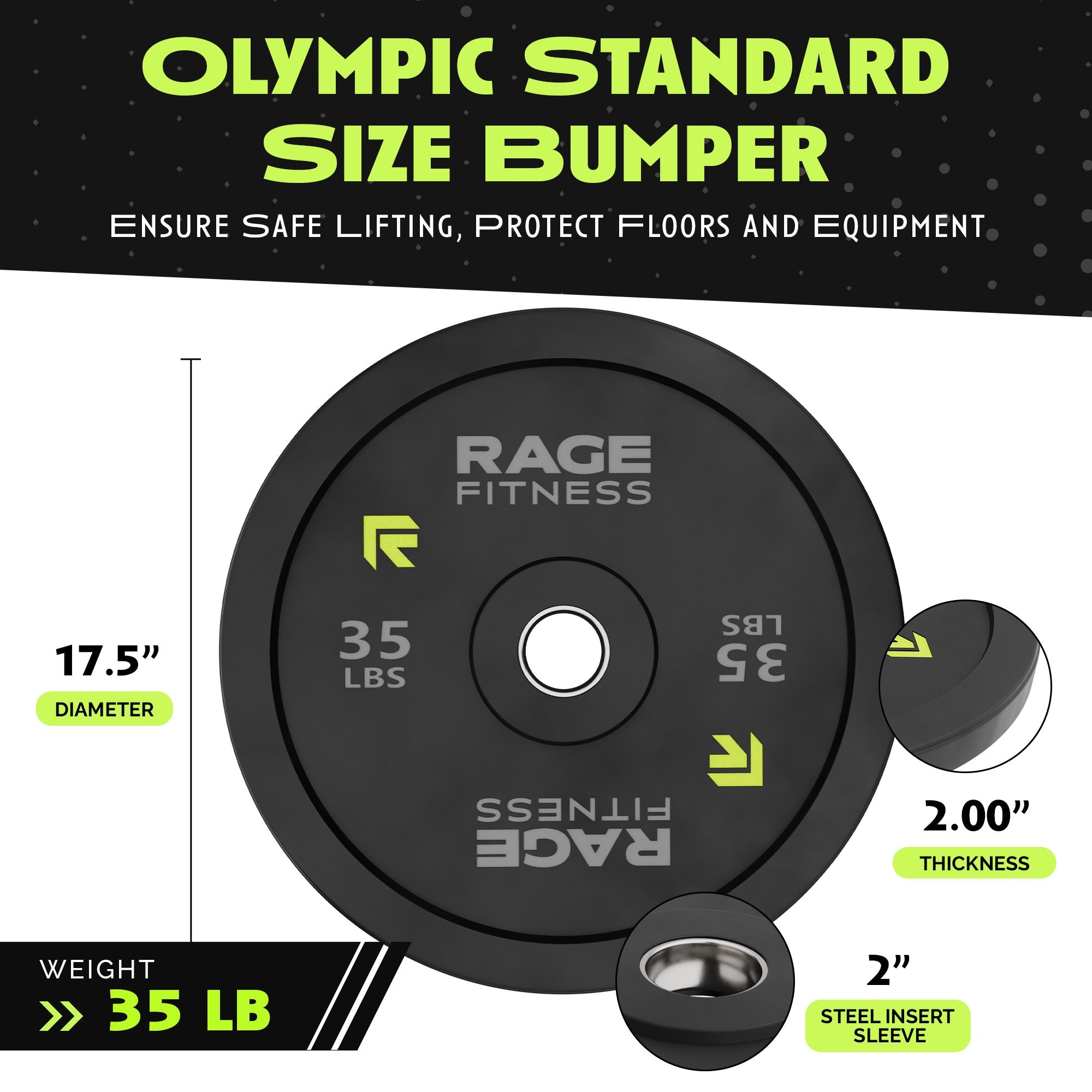 Bumper Plates by Rage Fitness