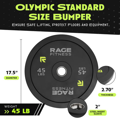 Bumper Plates by Rage Fitness