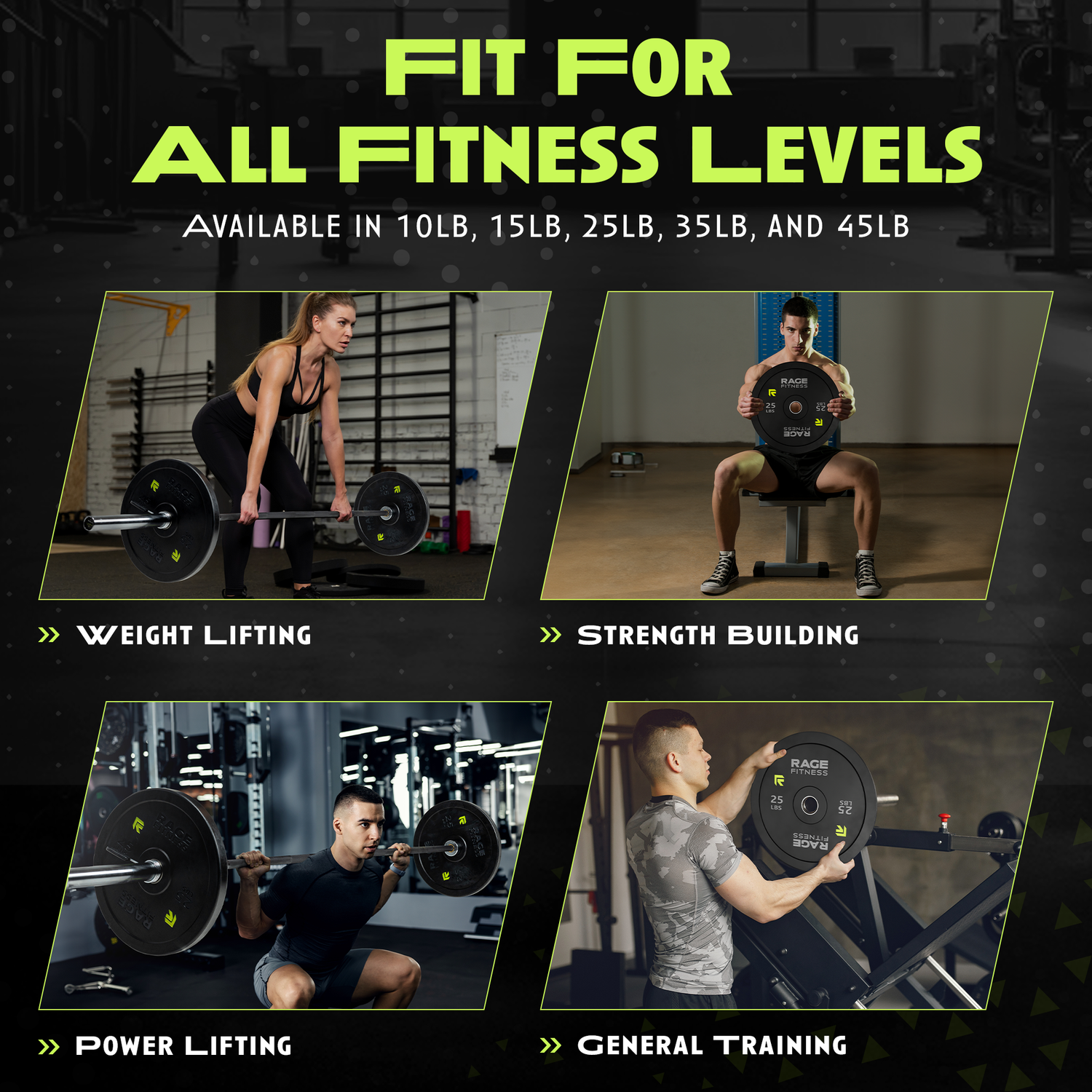 Bumper Plates by Rage Fitness