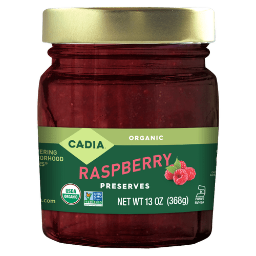 Raspberry Preserves, Organic, Cadia by Country Life Natural Foods