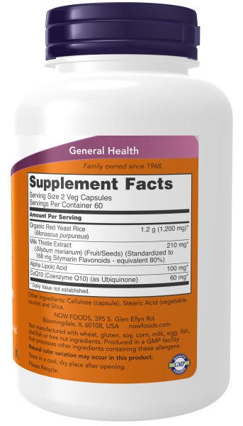 Red Yeast Rice 600mg with CoQ10 30mg by Country Life Natural Foods