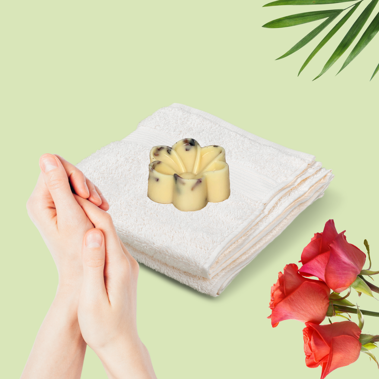Flower Shaped Lotion Bar by Hippotanicals