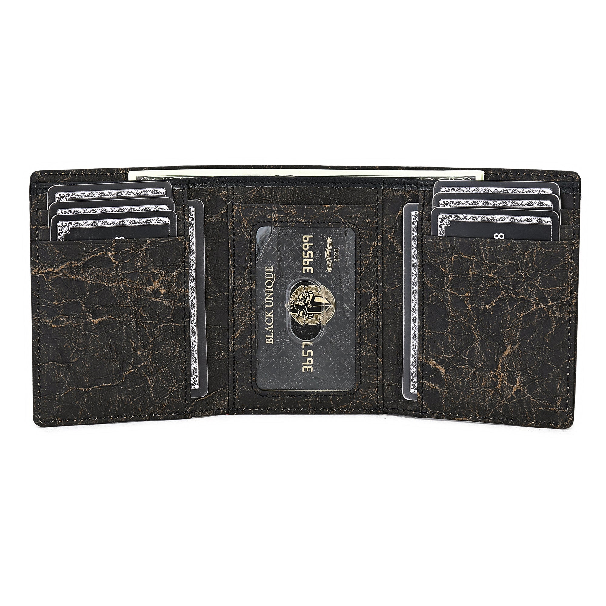Italian Kraft Paper Sustainable Vegan Trifold Wallet by Doshi FCSA