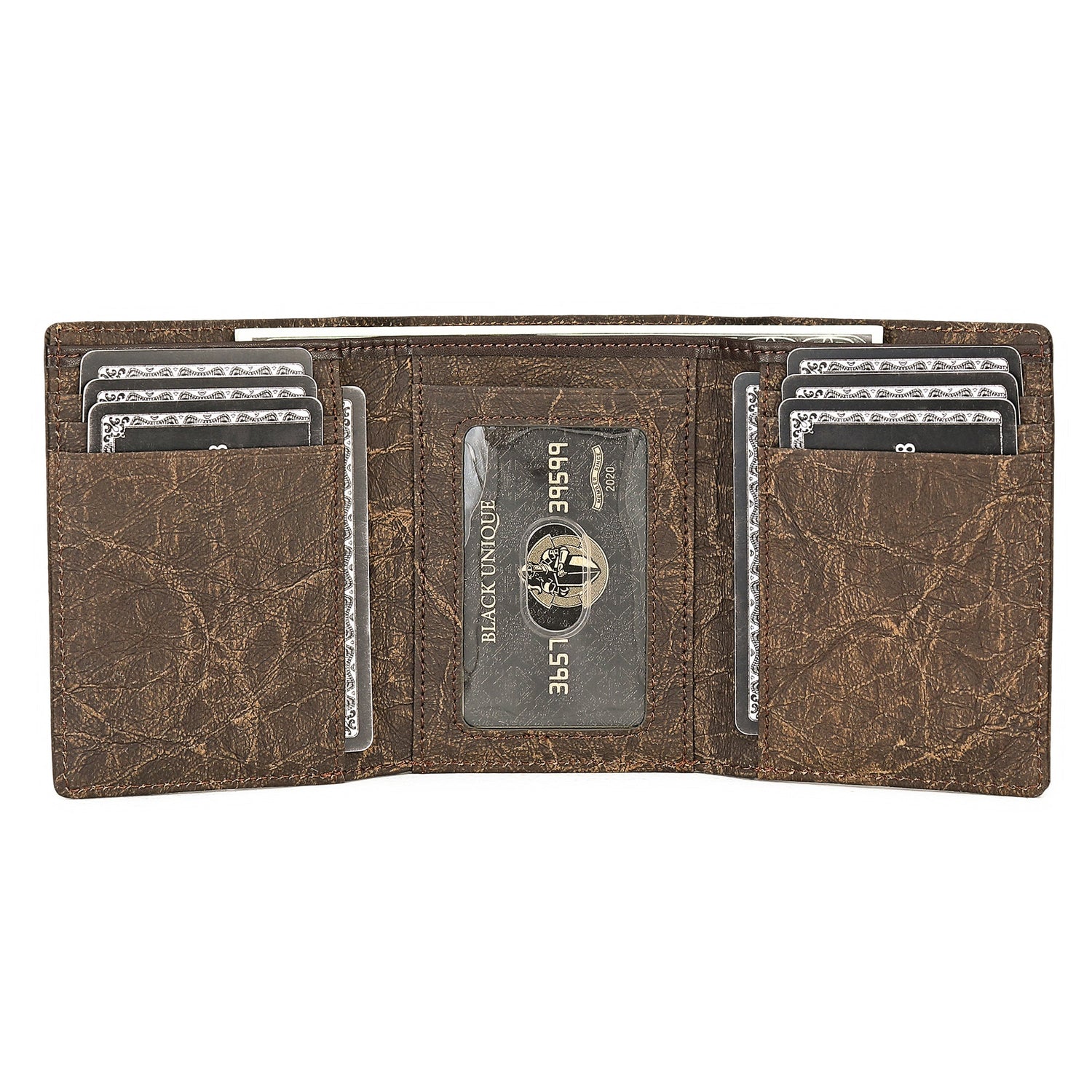 Italian Kraft Paper Sustainable Vegan Trifold Wallet by Doshi FCSA
