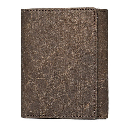 Italian Kraft Paper Sustainable Vegan Trifold Wallet by Doshi FCSA