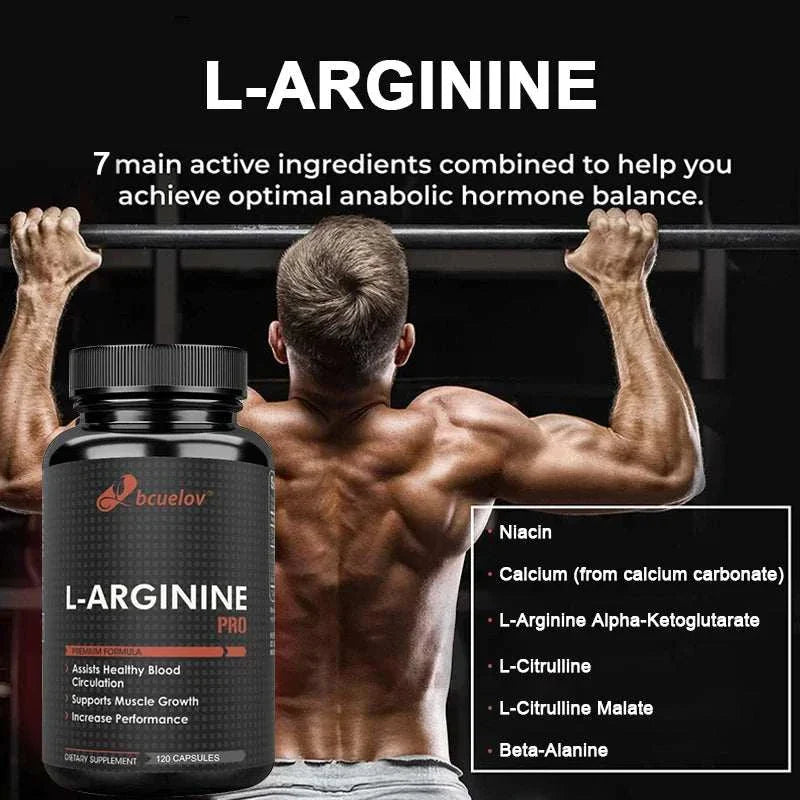Energy Booster Capsules – Nitric Oxide + L-Citrulline for Strength, Endurance &amp; Muscle Mass – Pre-Workout Support – 120 Capsules by 2020WFG