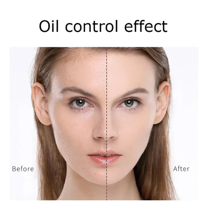 Matte Setting Powder Lasting Oil-Control Purple Glitter Pressed Powder Brightening Face Powder Jelly Compact Foundation Makeup by Korean Skin Care