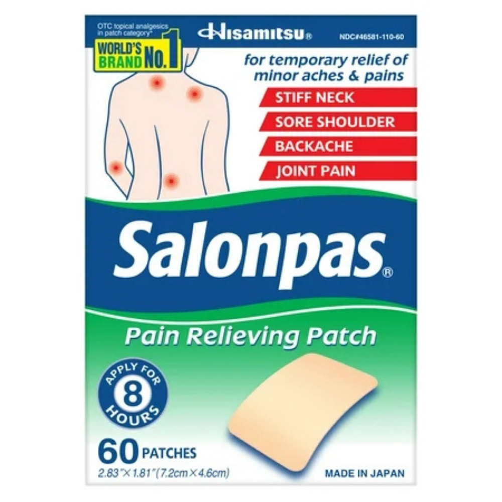 Salonpas Pain Relieving Patches (60 ct) by Farmacias Savia