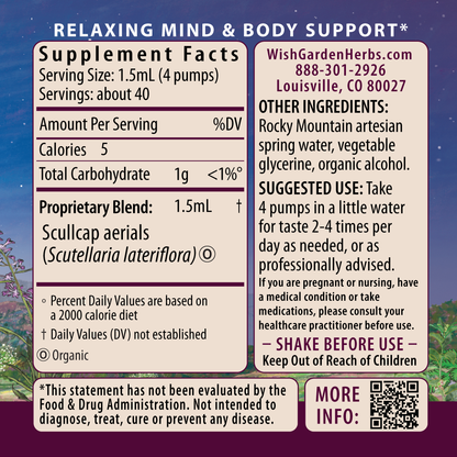 Scullcap Tincture by WishGarden Herbs