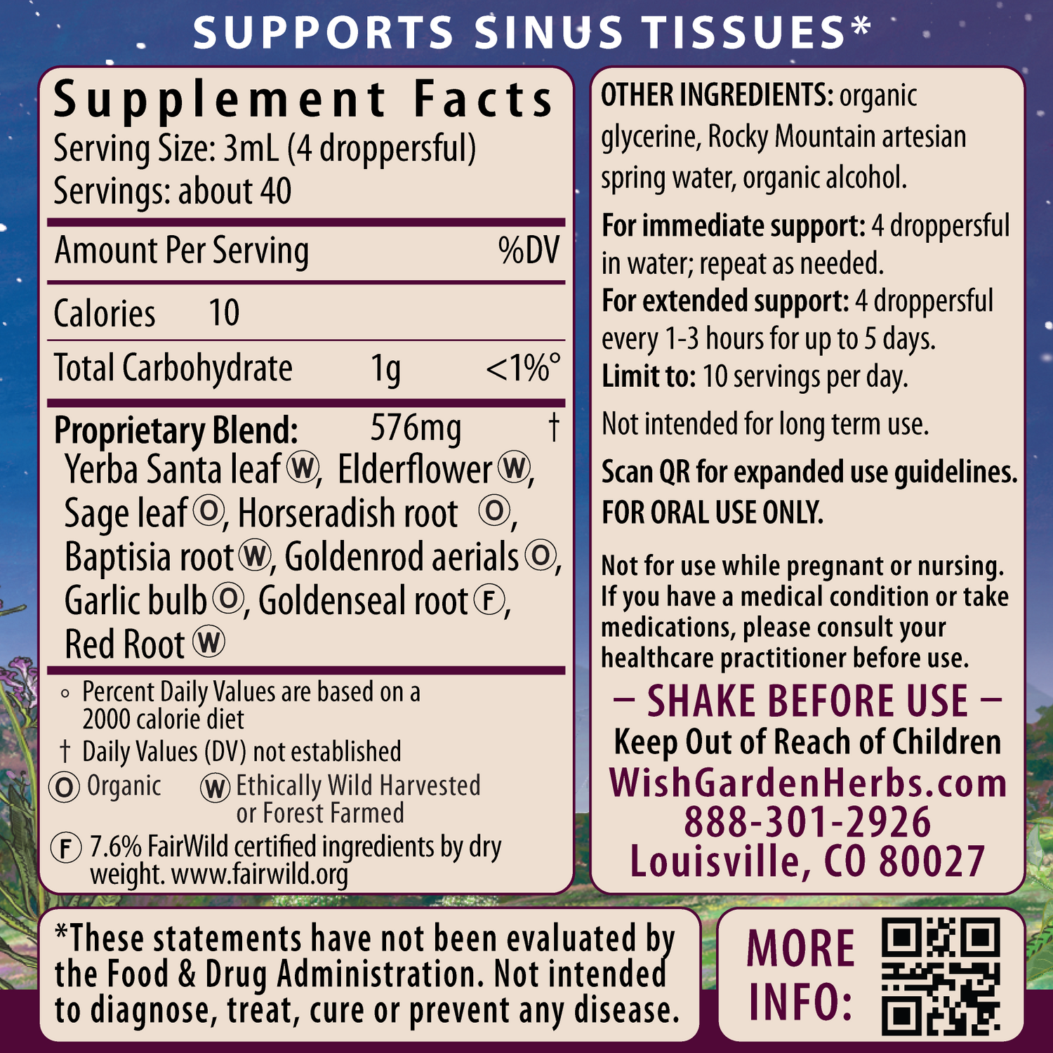Kick-Ass Sinus, Move &amp; Soothe by WishGarden Herbs